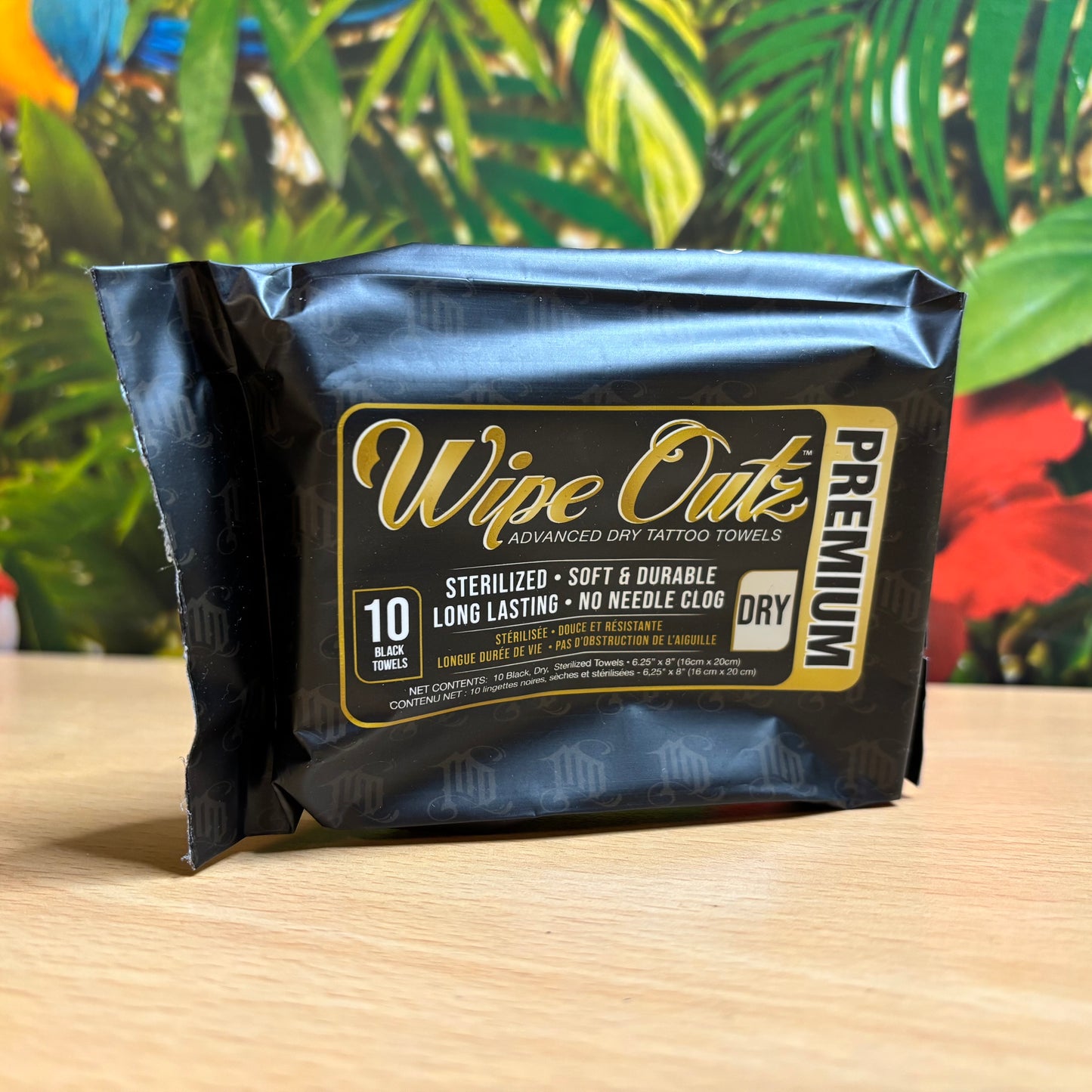 Wipe Outz Black Tattoo Towels