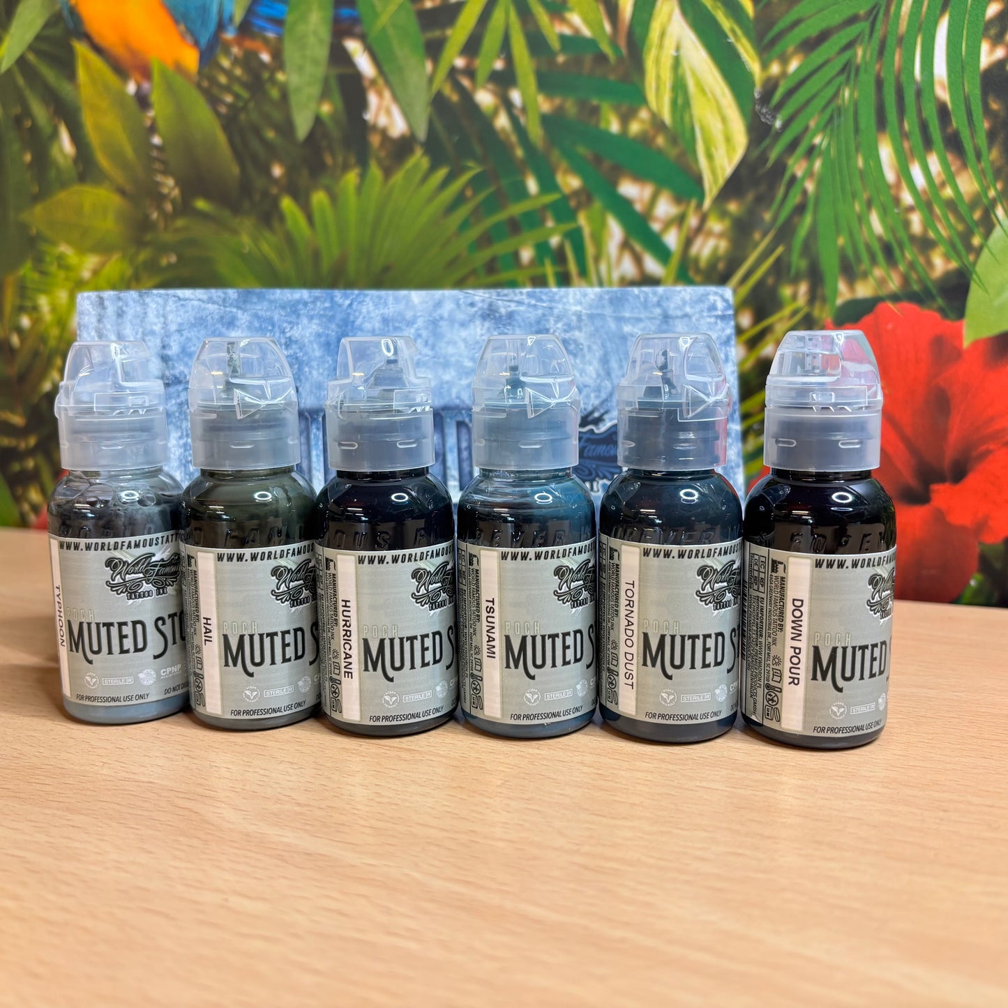 World Famous Tattoo Ink - Poch's Muted Storms Set