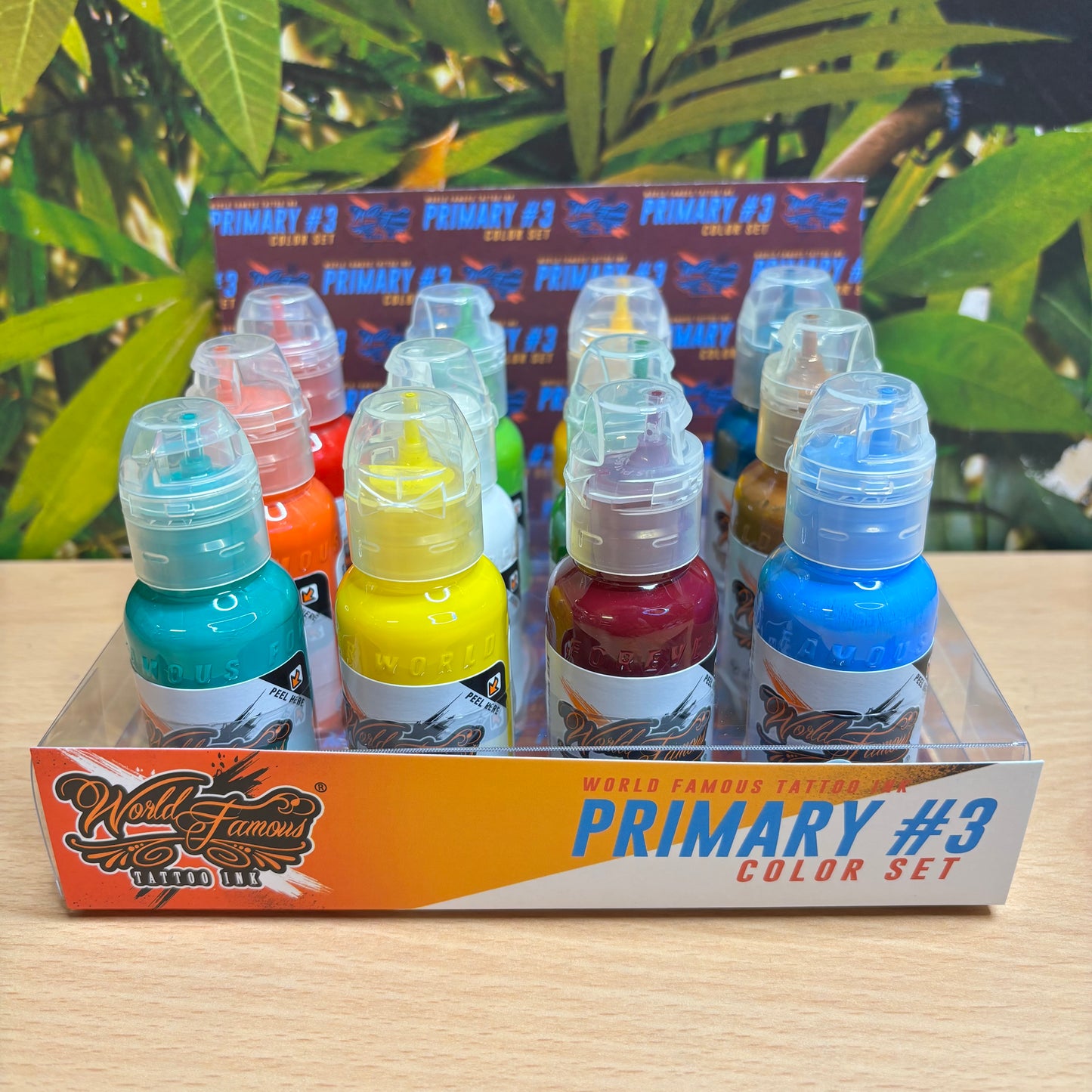 World Famous Tattoo Ink - Primary Colour Set 3
