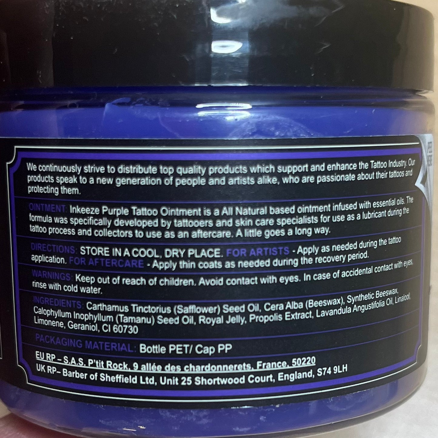 Inkeeze Tattoo Ointment - Purple - 170g