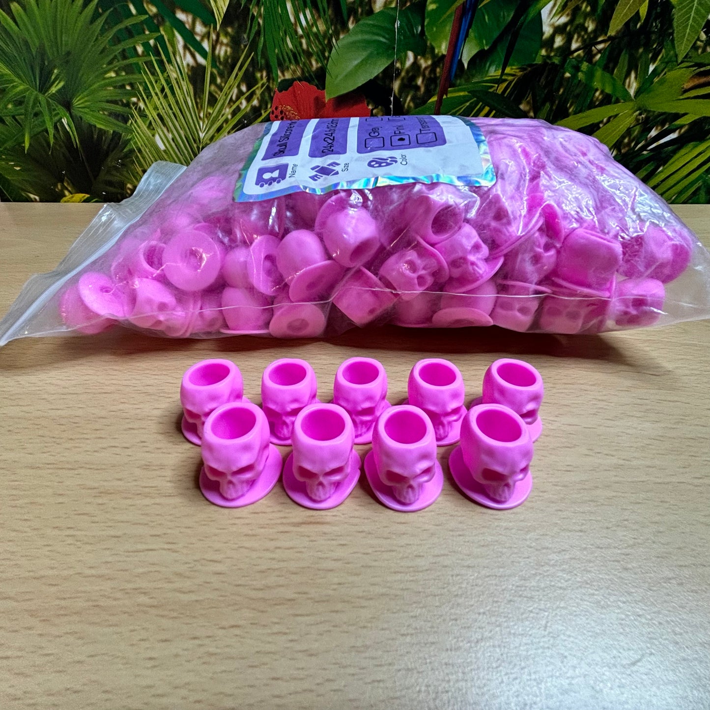 Silicone Skull Ink Cups