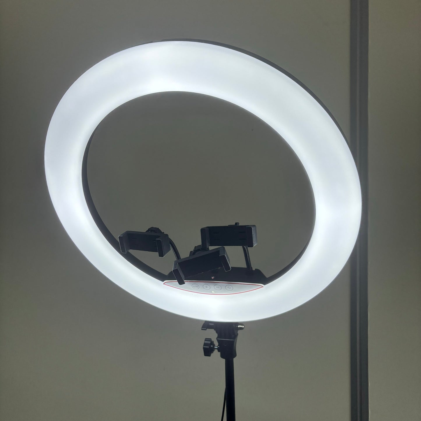 LED Soft Ring Light with Triple Phone/Camera Holder