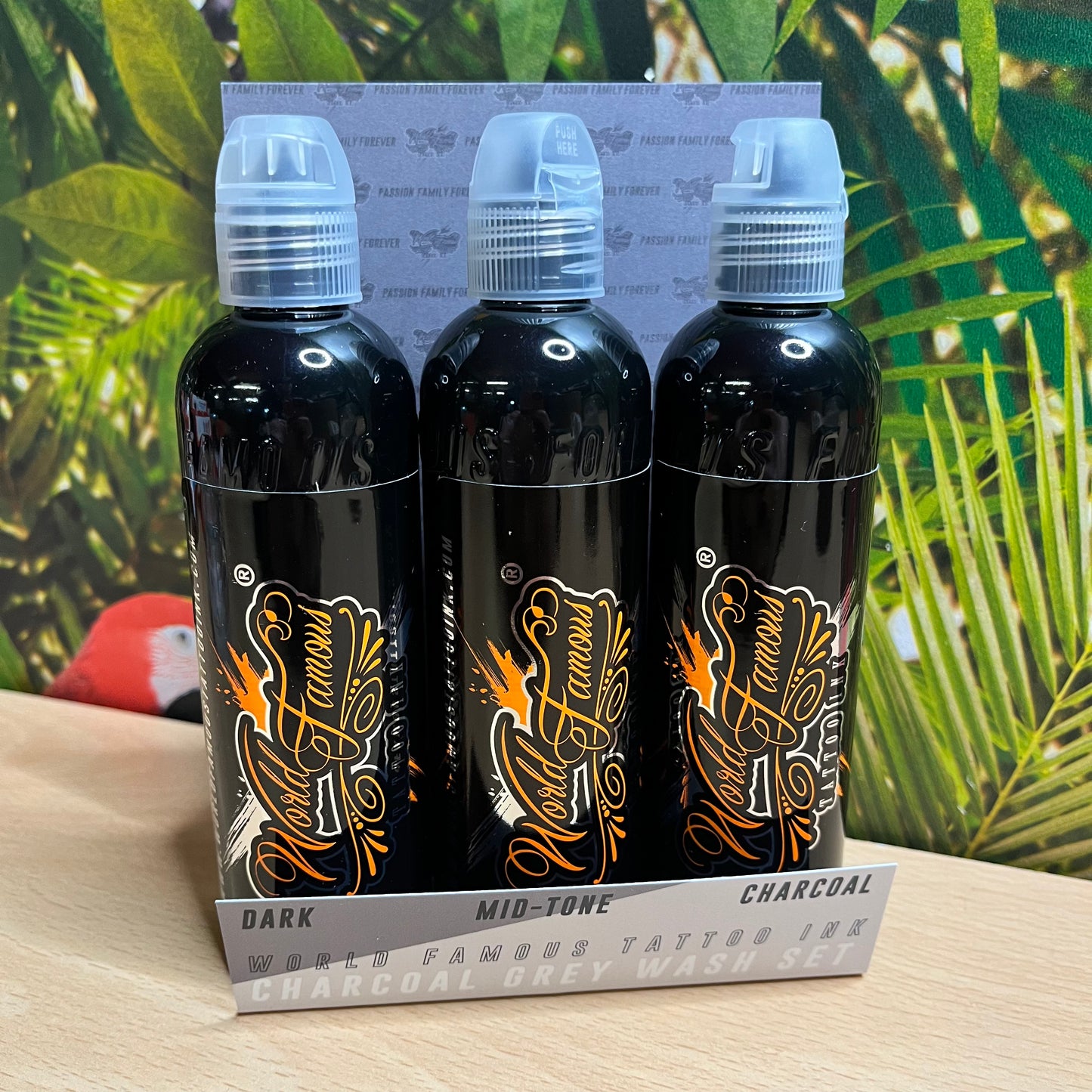 World Famous Tattoo Ink - Charcoal Greywash Set