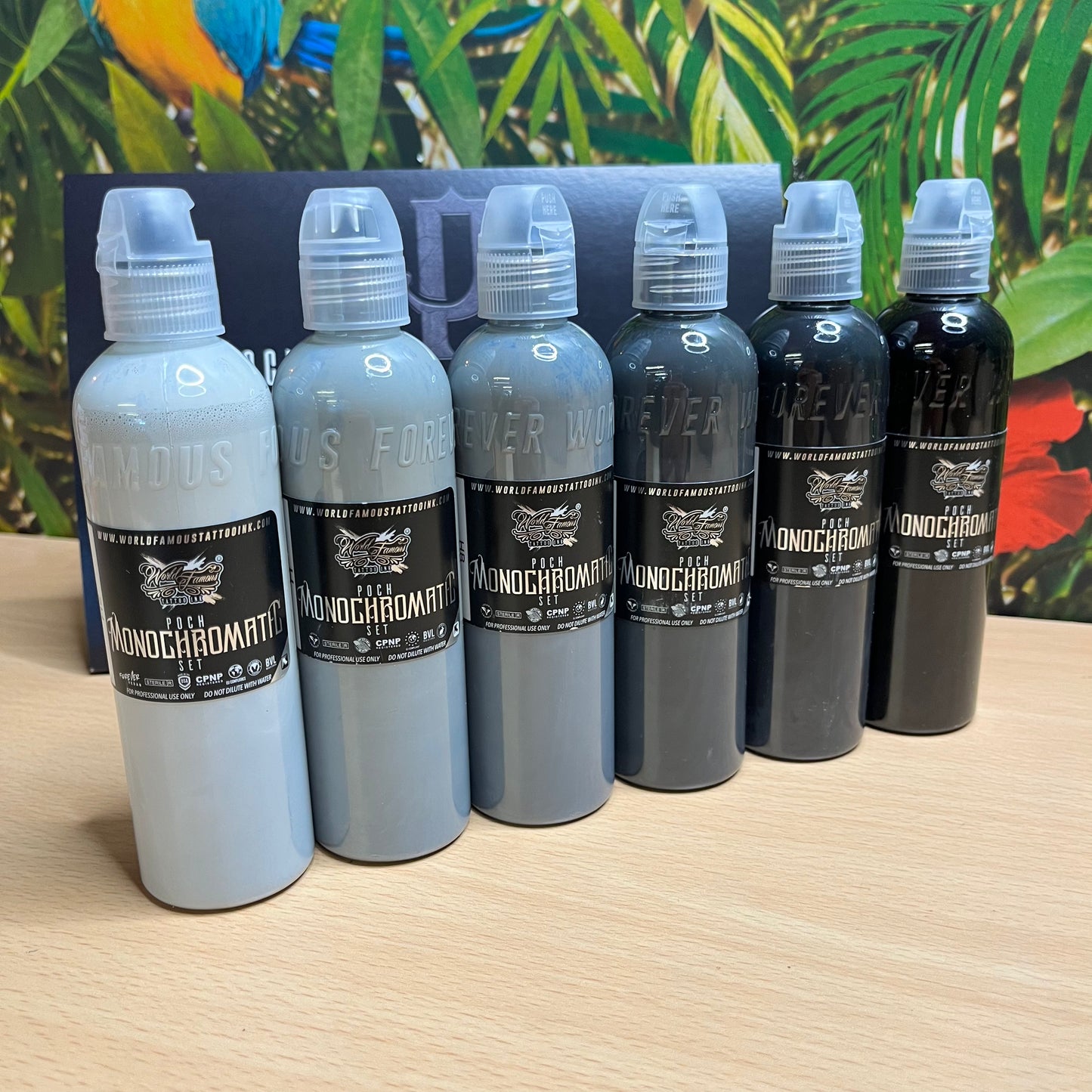 World Famous Tattoo Ink - Poch Monochrome Set - 30ml/120ml