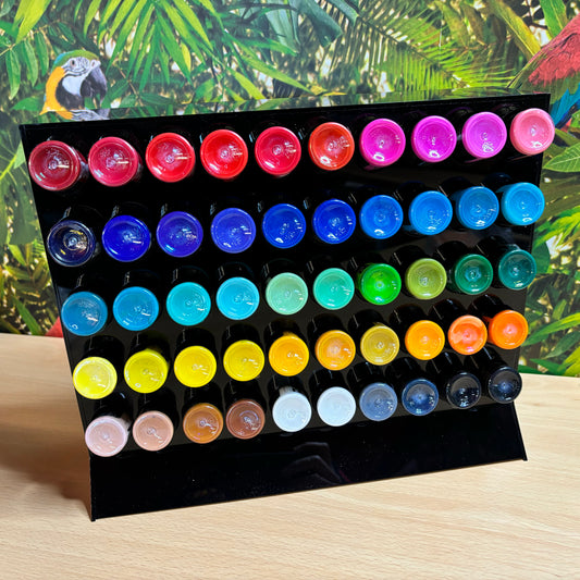 Radiant Tattoo Ink - 50 Colour Set + Ink Stand