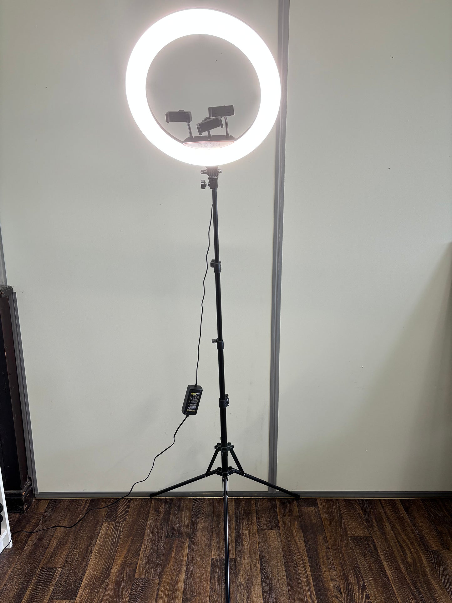 LED Soft Ring Light with Triple Phone/Camera Holder