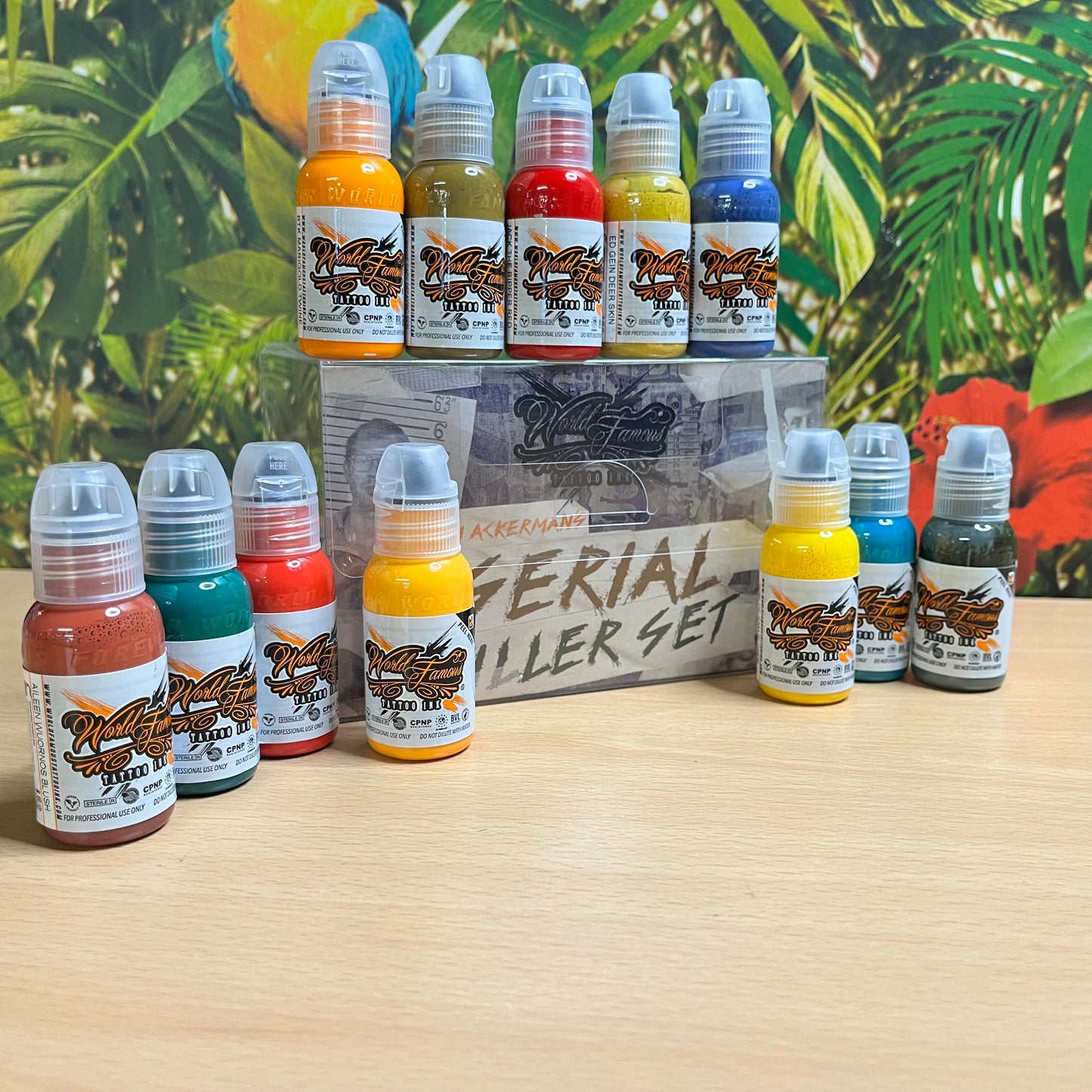 World Famous Tattoo Ink - Jason Ackerman's Serial Killer Colour Set - 1oz
