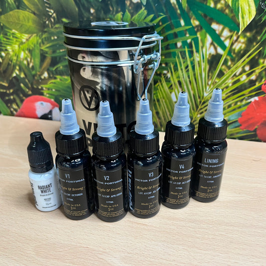 Radiant Tattoo Ink - Victor Portugal Black & Grey Set