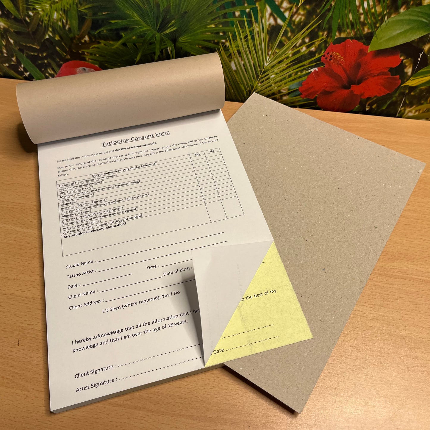 Tattoo Consent Forms