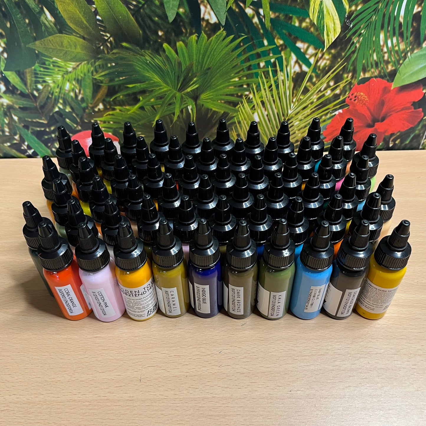 Flow Colours Tattoo Ink - 60 Colour Set