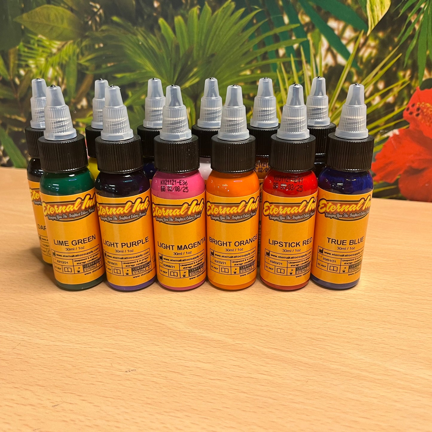 Eternal Tattoo Ink - 12 Sample Set | UK Stockists | Jungle Tattoo Supplies