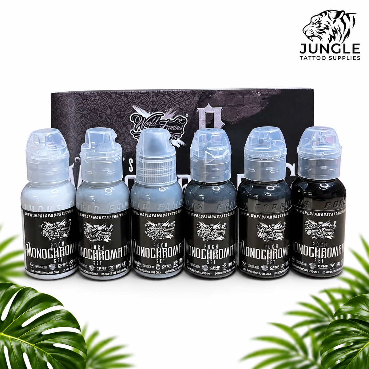 World Famous Tattoo Ink - Poch Monochrome Set - 30ml/120ml