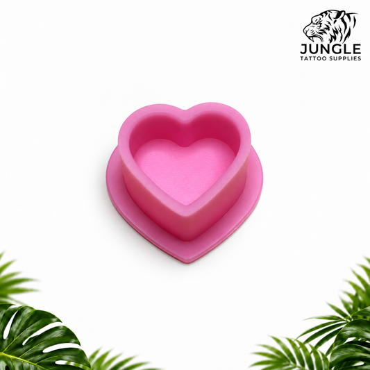 Silicone Love Heart Ink Cups (200)