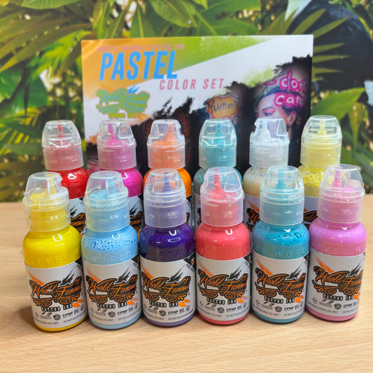 World Famous Tattoo Ink - Pastel Colour Set