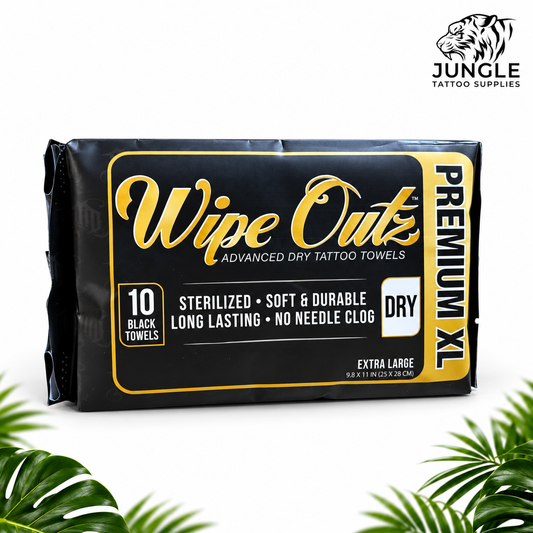 Wipe Outz Black Tattoo Towels