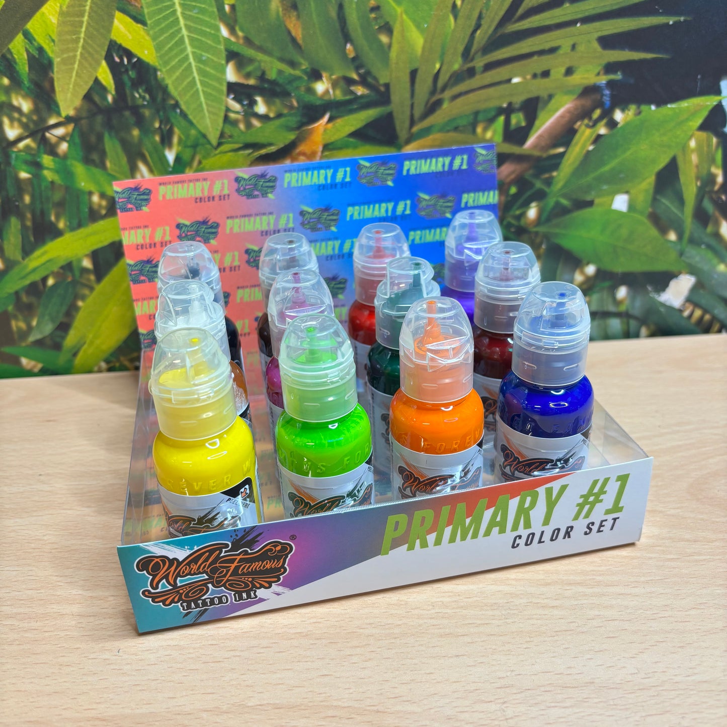 World Famous Tattoo Ink - Primary Colour Set 1