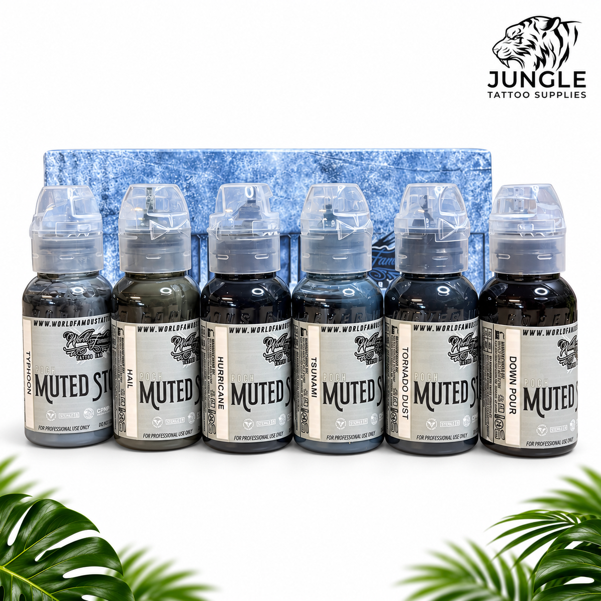 World Famous Tattoo Ink - Poch's Muted Storms Set