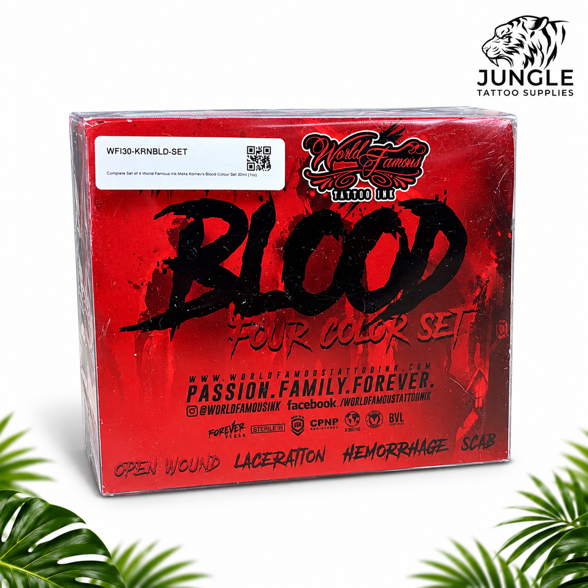 World Famous Tattoo Ink - Maks Kornev's Blood Colour Set