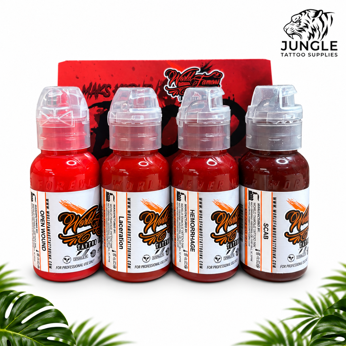 World Famous Tattoo Ink - Maks Kornev's Blood Colour Set