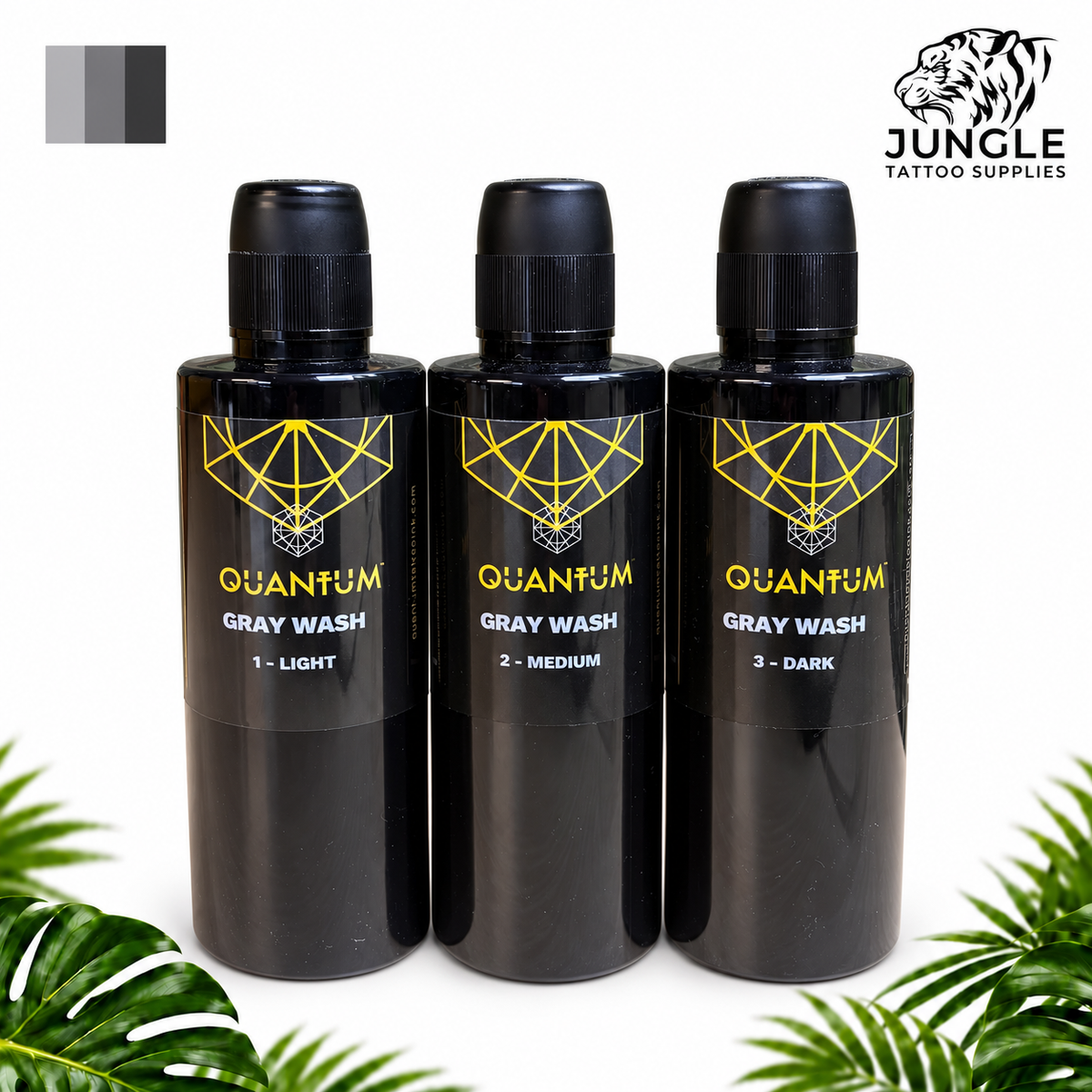 Quantum Tattoo Ink - Gray Wash - Set of 3