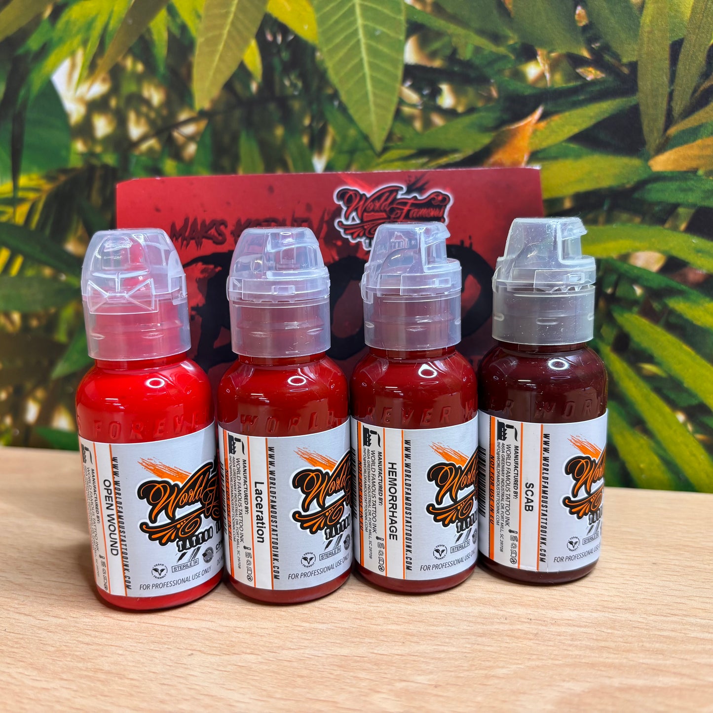 World Famous Tattoo Ink - Maks Kornev's Blood Colour Set