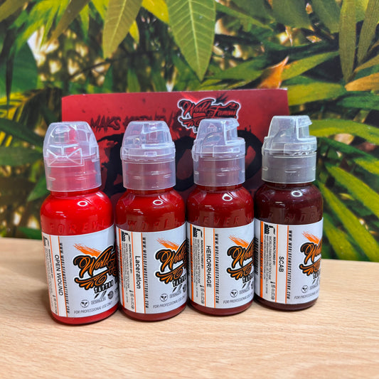 World Famous Tattoo Ink - Maks Kornev's Blood Colour Set
