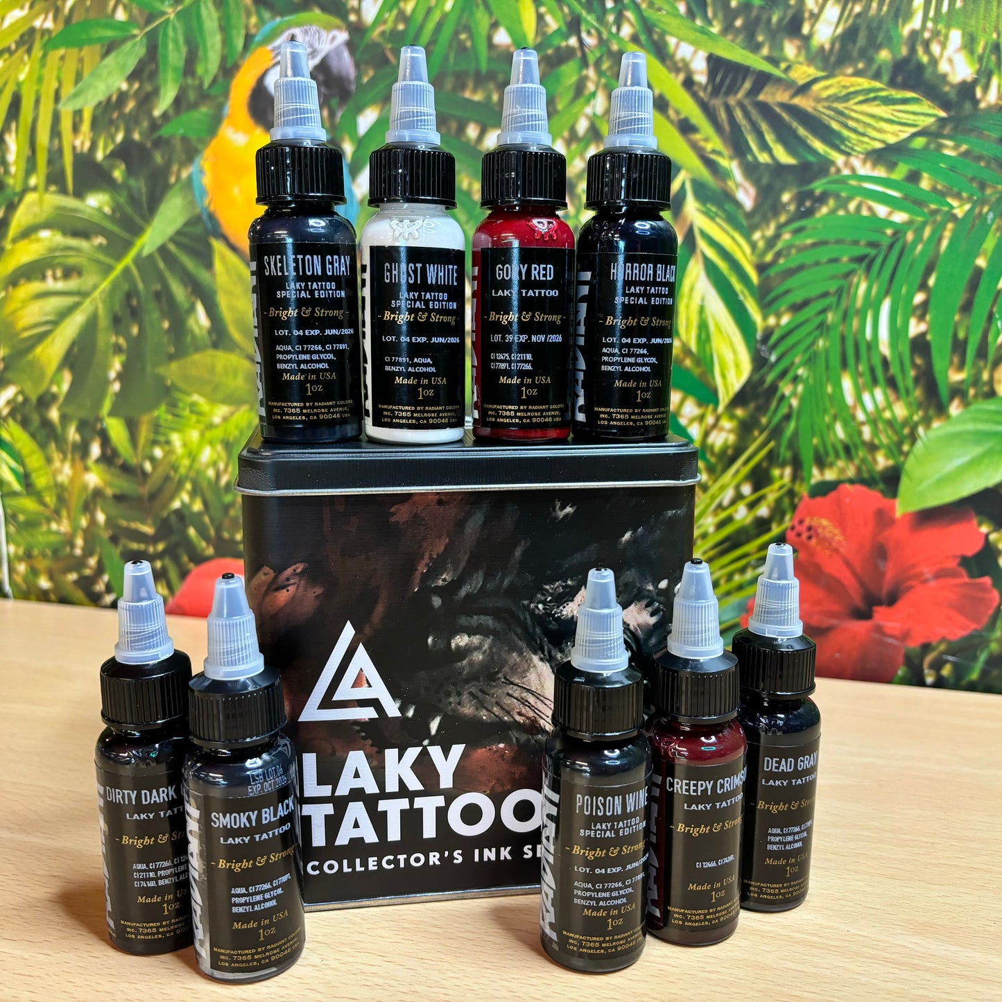 Radiant Tattoo Ink - Laky Tattoo - Collector's Ink Set