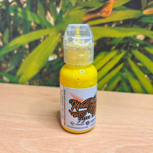 World Famous Tattoo Ink - Illuminati Yellow (1oz)