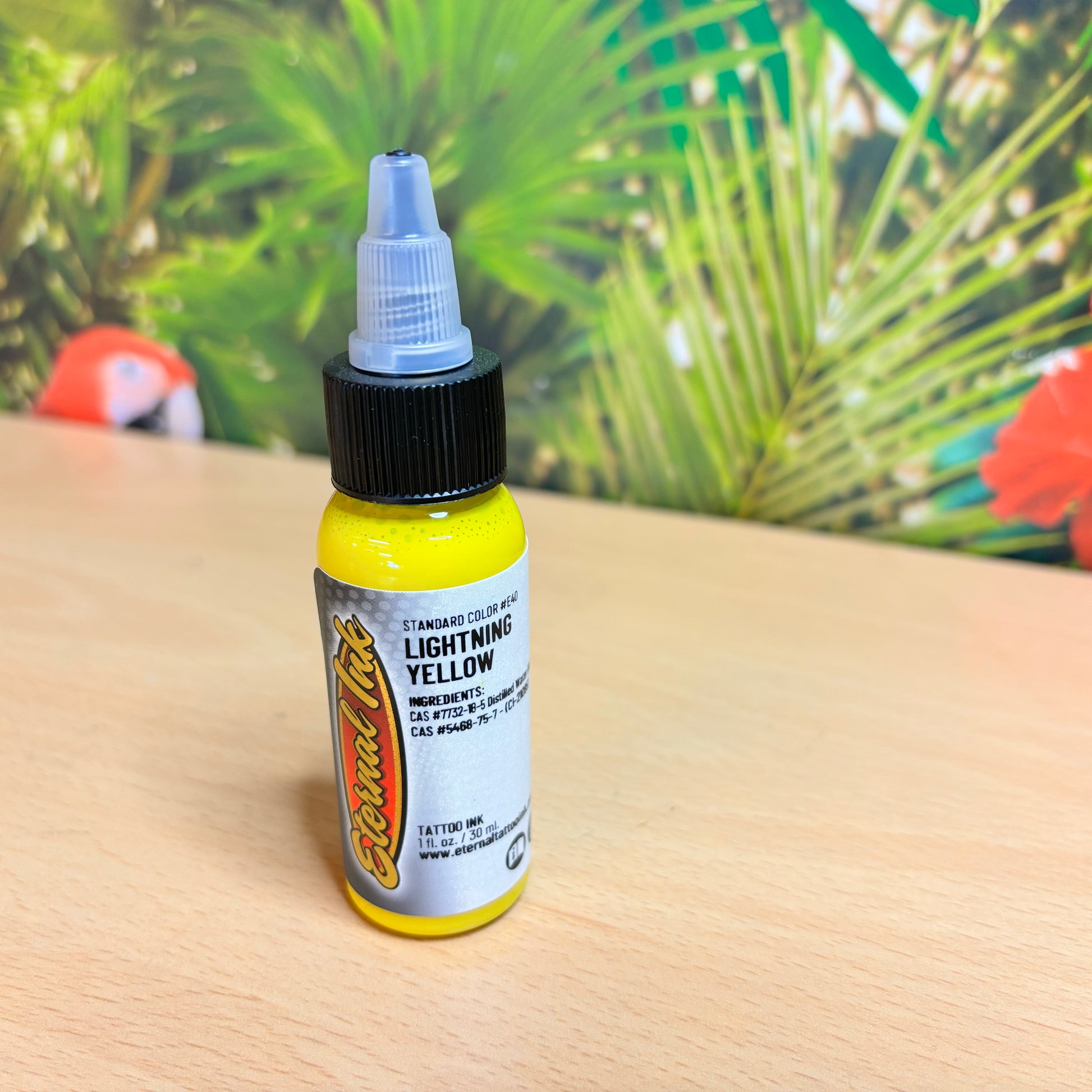 Lightning Drop Ink Eternal Tattoo Ink - Lightning Yellow | UK Stockists | Jungle Tattoo ...