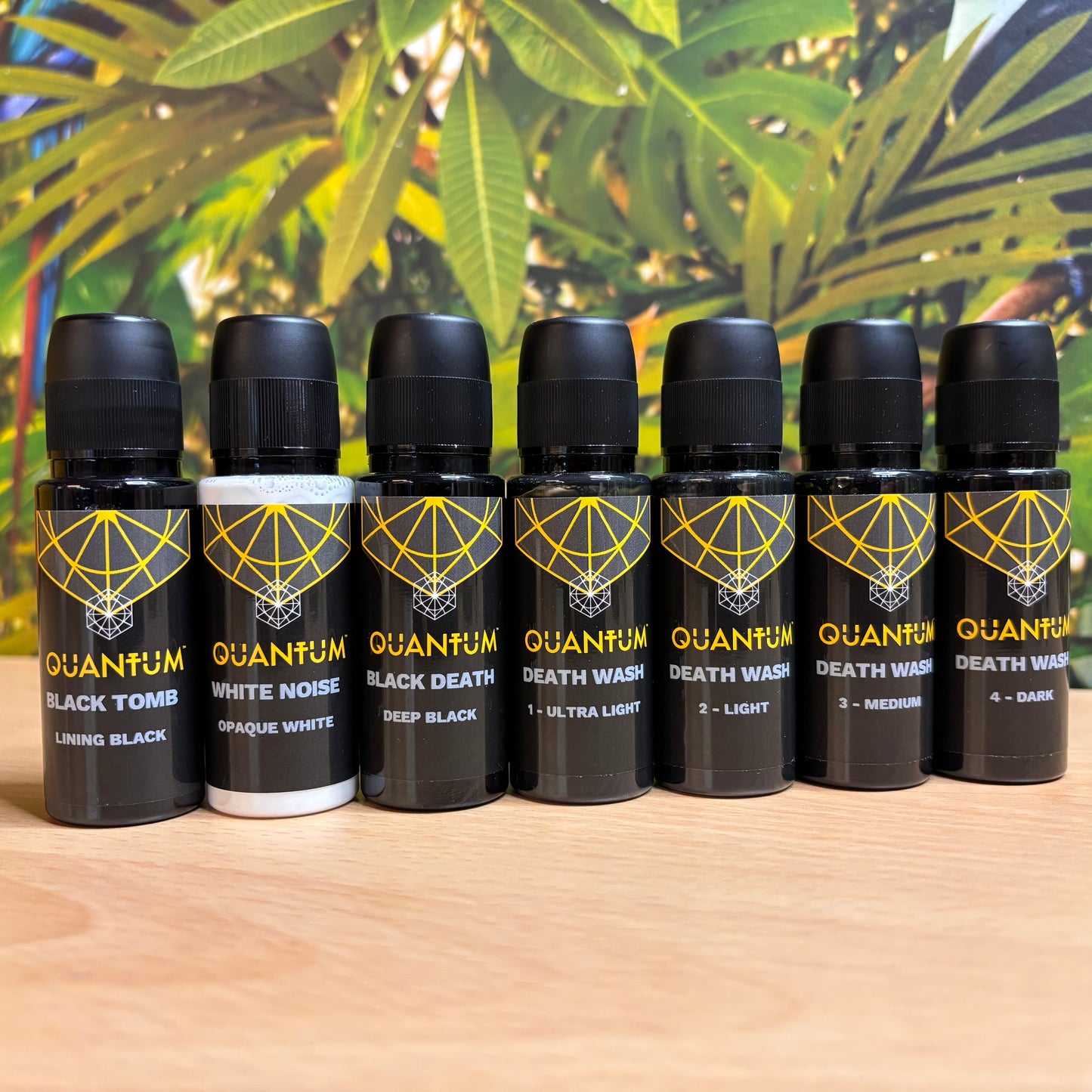 Quantum Tattoo Ink - Arron Raw - Skull & Bones - Death Wash Grey Wash Set