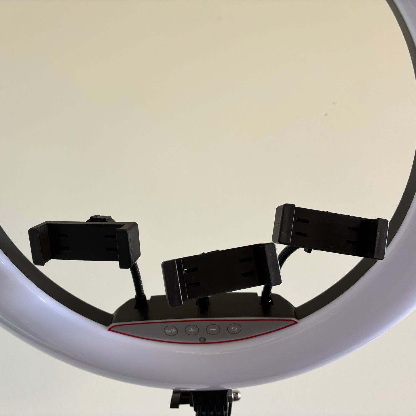 LED Soft Ring Light with Triple Phone/Camera Holder