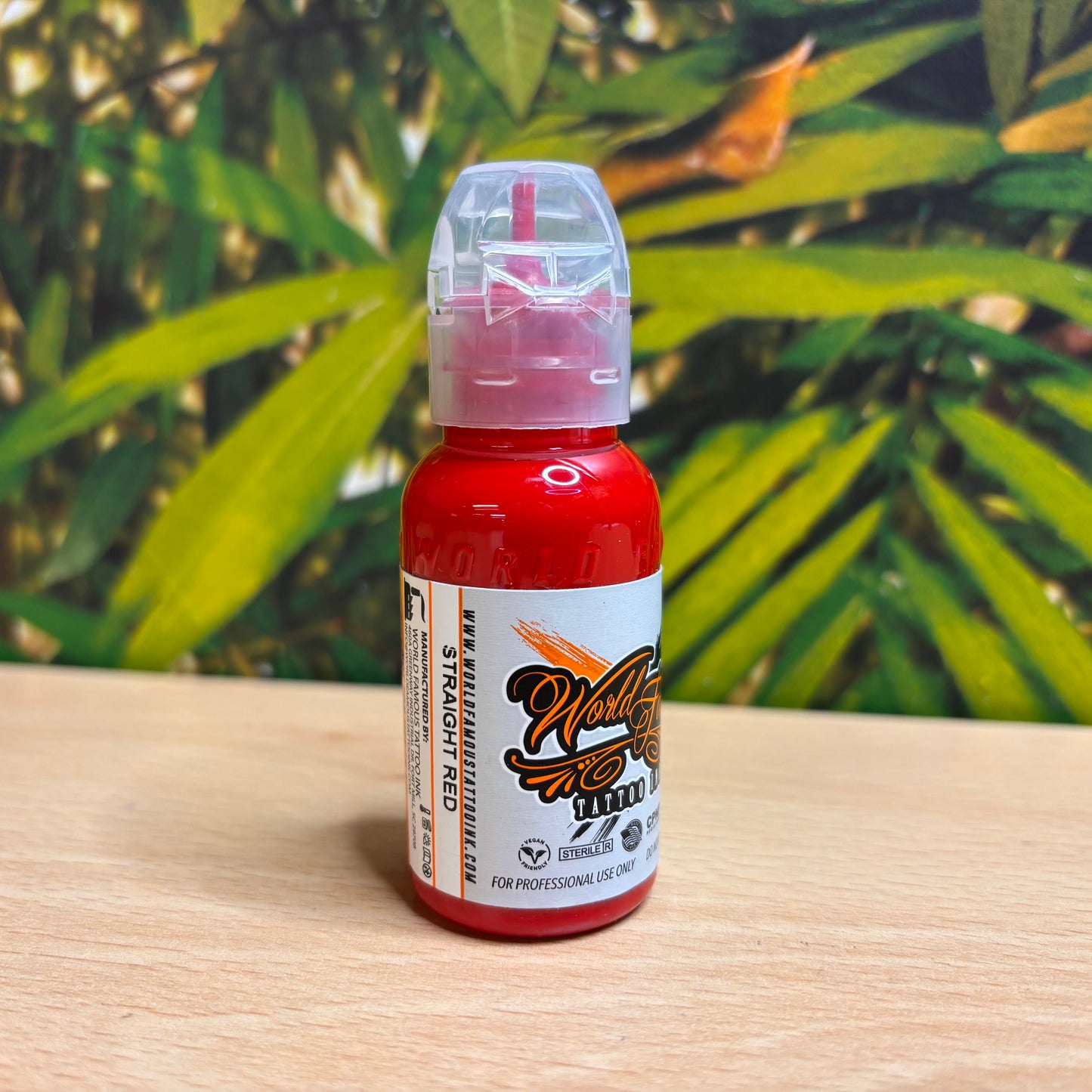 World Famous Tattoo Ink - Straight Red (1oz)