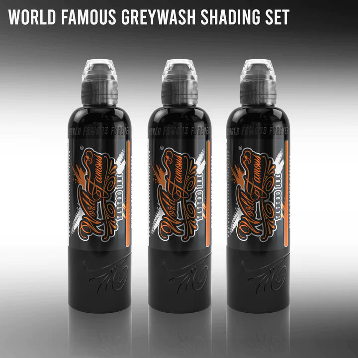 World Famous Tattoo Ink - Charcoal Greywash Set