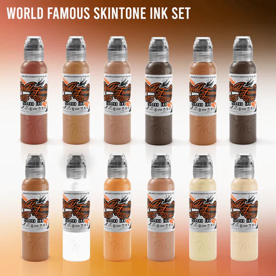 World Famous Tattoo Ink - Skin Tone Colour Set