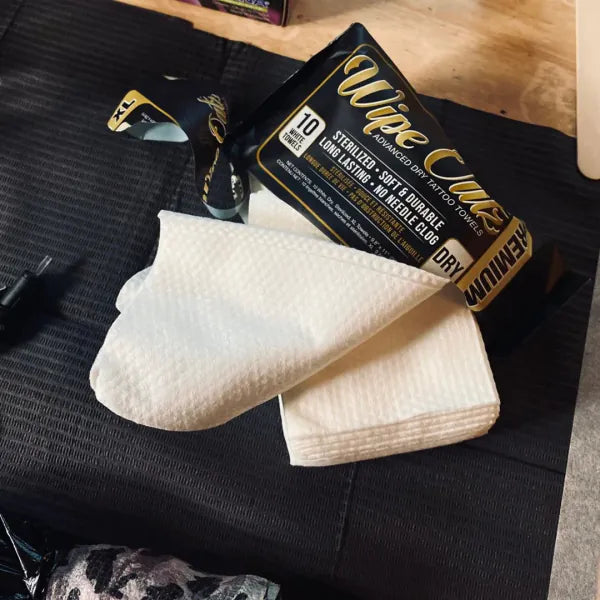 Wipe Outz Black Tattoo Towels