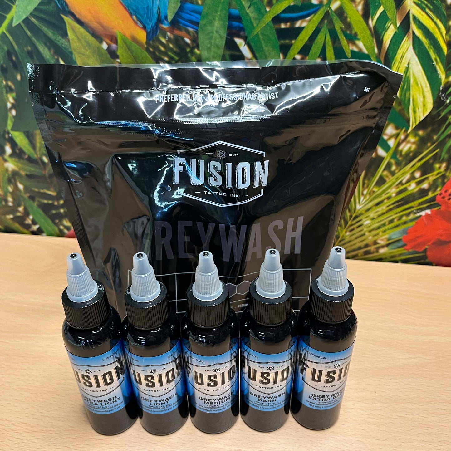 Fusion Tattoo Ink - Greywash Set