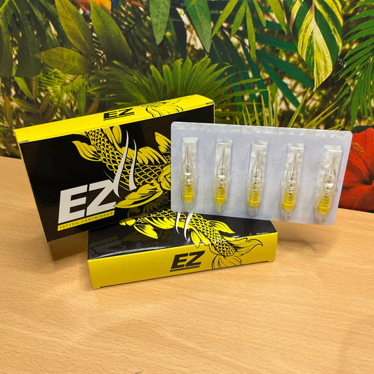 EZ Yellow Tattoo Cartridges - Round Liners
